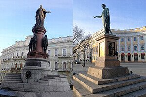 Трансфер Одесса Болгария - Памятники Екатерина и Дюк